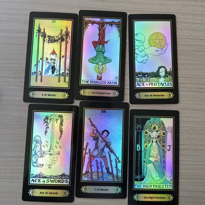 Rider -Waite Tarot card deck 11.5*6.9cm Laser craft, waterproof, dustproof and wear-resistant
