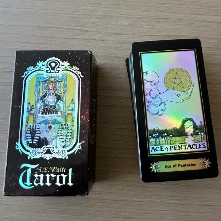 Rider -Waite Tarot card deck 11.5*6.9cm Laser craft, waterproof, dustproof and wear-resistant
