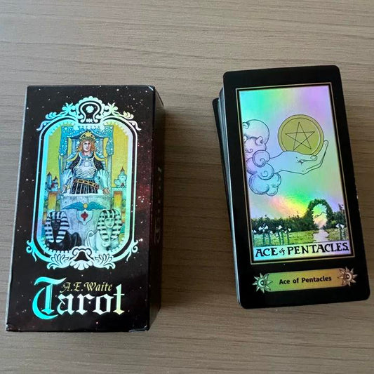 Rider -Waite Tarot card deck 11.5*6.9cm Laser craft, waterproof, dustproof and wear-resistant