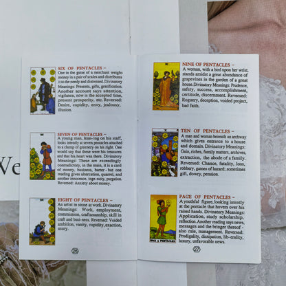 Classic  Waite 13*7cm 78 Pcs Tarot Cards for Beginners - Waterproof PET Plastic with Gold Foil