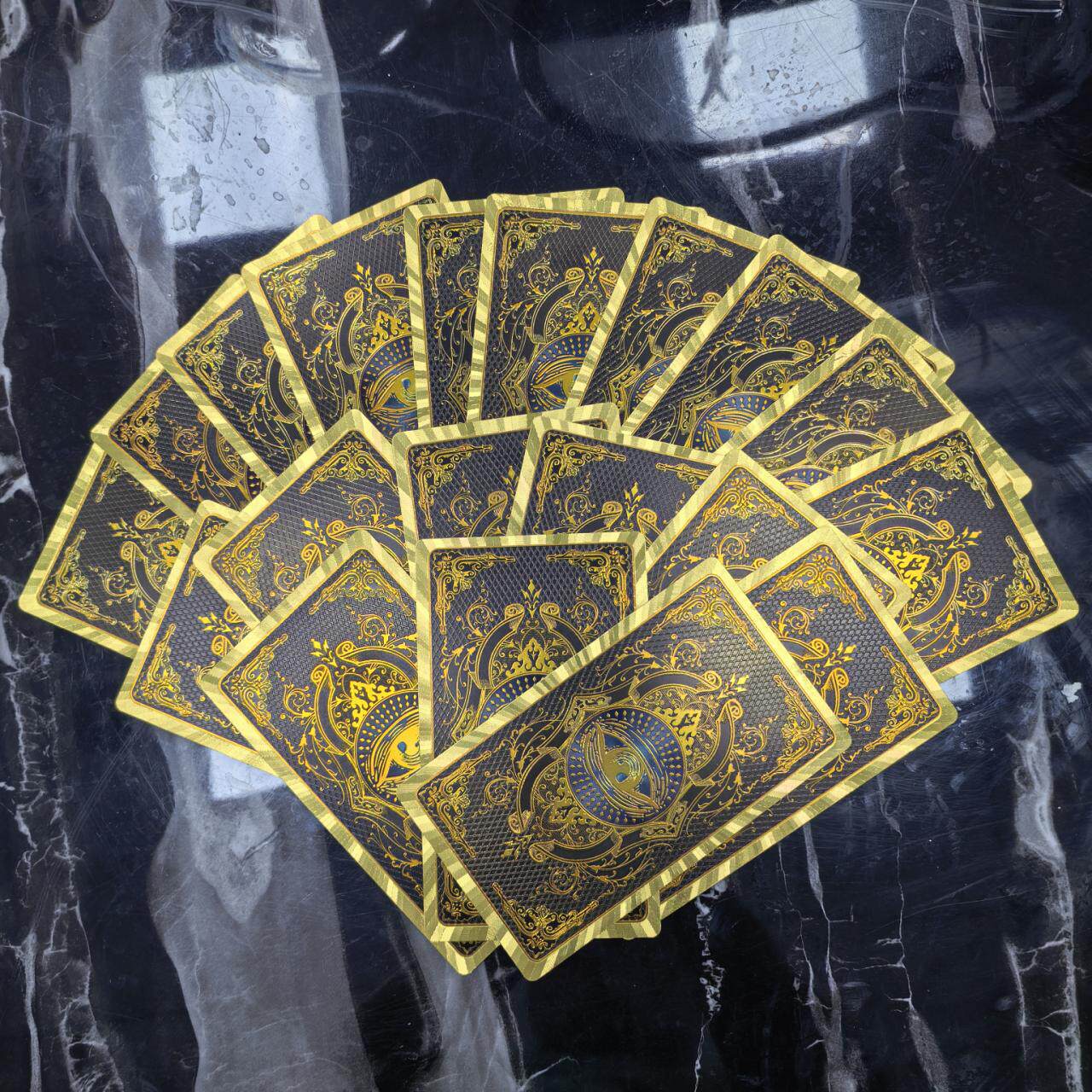 Classic  Waite 13*7cm 78 Pcs Tarot Cards for Beginners - Waterproof PET Plastic with Gold Foil