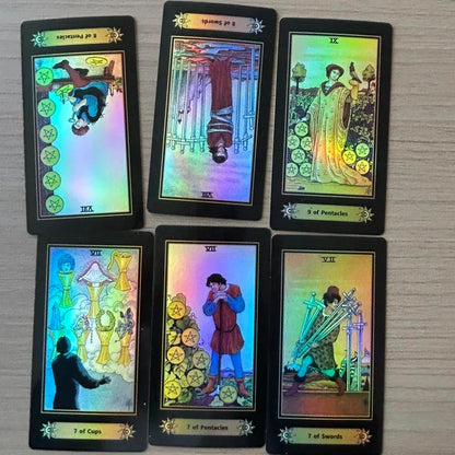 Rider -Waite Tarot card deck 11.5*6.9cm Laser craft, waterproof, dustproof and wear-resistant
