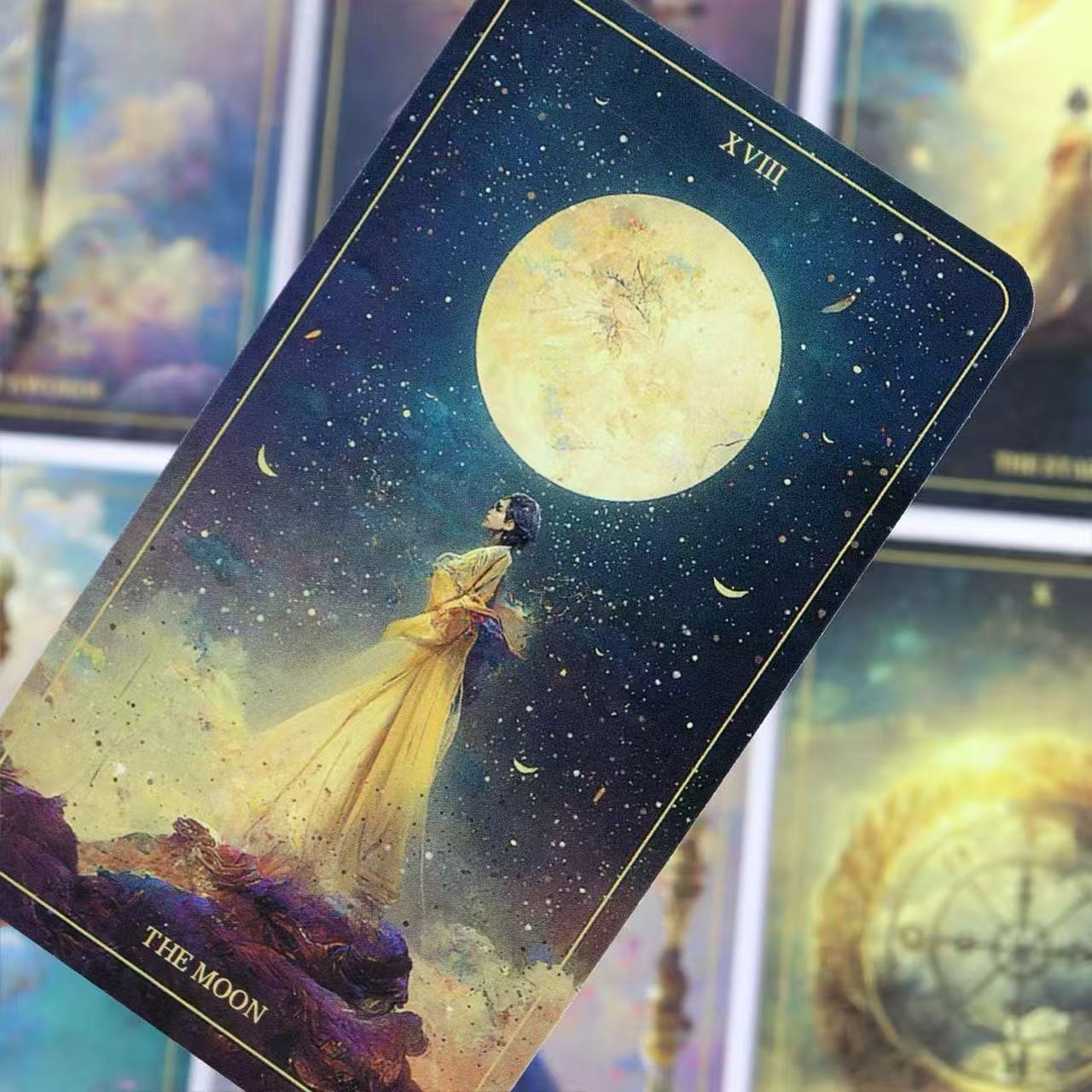 Waite Tarot Card Deck (78 Cards): Aesthetic Starry Sky Tarot, Oracle Cards, Party & Tabletop Game Cards