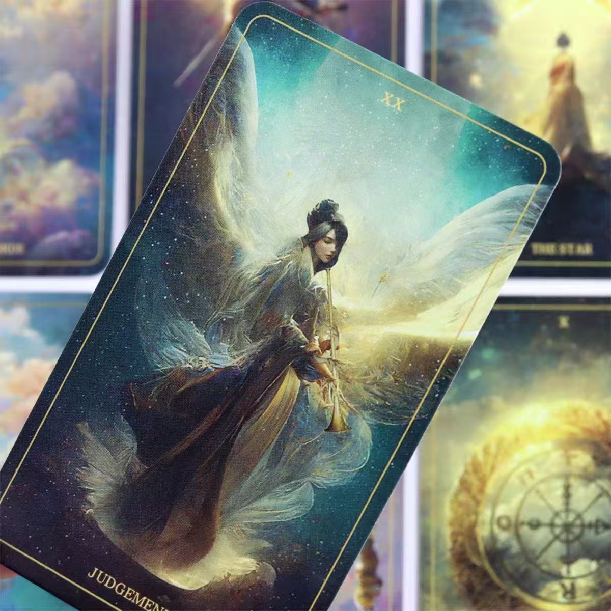 Waite Tarot Card Deck (78 Cards): Aesthetic Starry Sky Tarot, Oracle Cards, Party & Tabletop Game Cards